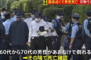 【速報】国会近くで男性死亡、刃物で自殺か