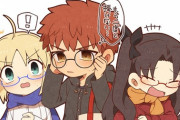 【Fate/SN】SNのデート回イラスト！！　三人で眼鏡屋さん楽しんでるの微笑ましすぎる！