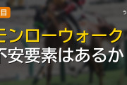 秋華賞モンローウォークの不安要素って何かある？