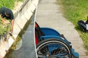 車椅子に乗った脚が不自由な男性、危険を顧みず雨水管から子猫を救い出す（マレーシア）