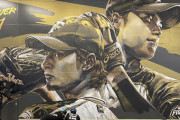 日ハム新球場にダルと大谷の巨大ウォールアート
