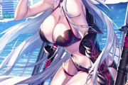 【FGO】水着邪ンヌイラスト！！　邪ンヌと海を満喫したいです！