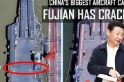 【動画】中国の最新空母に亀裂、衛星画像で判明　インド人に笑われる