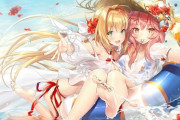 【FGO】水着のネロちゃま＆玉藻！！　あぁ＾～この二人すこ