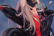 【FGO】バイクに跨る水着邪ンヌ！！　カッコ良すぎるでしょ////////