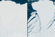 【悲報】南極大陸、ロンドン並みの巨大氷山が分離