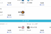 【朗報】今日の野球はデーゲーム3試合、ナイトゲーム3試合