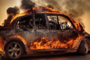 【画像】ワイの車、マジで大炎上してしまうｗｗｗｗｗｗ