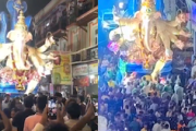 【動画】夏祭り注意報。神輿の上の高さ7メートルの神様が倒れて2人死亡、5人負傷。