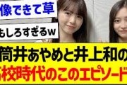 筒井あやめと井上和の高校時代のこのエピソードｗ【乃木坂46・坂道オタク反応集・井上和】