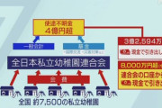 全日本私立幼稚園連合会で使途不明金４億、前会長がこれを受け辞任後１億５千万円弁済