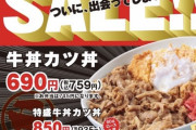【画像】かつやさん、カツ丼に牛丼を合わせてしまうｗｗｗｗｗｗ