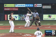 【オリックス対日本ハム3回戦】オリックス・T-岡田　第5号先制2ランホームラン！オリックスは12試合連続ホームラン！！！！！