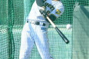 阪神・大山＆佐藤輝がランチ特打で豪華競演　岡田監督は佐藤輝に熱視線