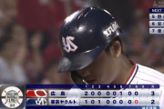 ヤクルト・村上、バットを叩きつけようとするも我慢