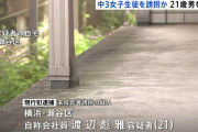 会社員(21)、中学生(14)を家に連れ込んでいたところを別居中の妻に通報され逮捕