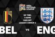 ◆UNL◆2組5節 ベルギー×イングランド ベルギー、イングランドを寄せ付けず2-0で完勝
