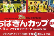 《ちばぎんカップ》新型コロナウイルスの影響で中止！成績は柏の16勝、千葉の9勝・・・・・・・・・