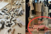 韓国人「デパートで韓国人女性が発狂！」製品に不満を抱いた女性客が陳列台を破壊し暴れる姿公開される　韓国の反応