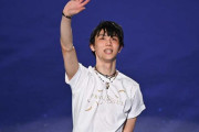 羽生結弦とひと足先に共演…来日したブラウンが訪れた"神殿"にファン注目　「さすがのポージング」