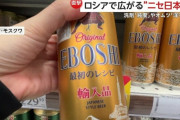 ロシア、日本の高品質イメージを利用して日本からの輸入品に模した商品が急増、ビールEBOSHI、洗剤 純度、オムツ 洋子サンほか