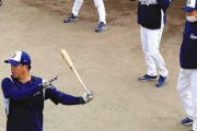 【悲報】中日・柳裕也さん、何故かキャンプは黙々と打撃練習をする