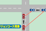 【悲報】見通しの良い交差点で「コリジョンコース現象」が起こった結果wwwwwwwww