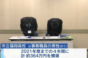 福岡市立高校の元事務員さん、パチンコの借金返済の為に部活動補助経費360万円を横領→校長や事務長らを戒告処分