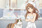 【猫は何を望んでいるのか？】 撫でられるのも抱っこされるのもイヤ。お風呂の前で飼い主を待つ…
