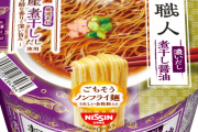 【画像】意識高い系カップ麺（チャーシュー無し、メンマ無し、のり無し、タマゴ無し）