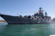 海外「ロシア黒海艦隊の旗艦『モスクワ』が撃沈される。ロシアは事故で沈んだと主張」