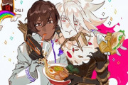 【FGO】タピオカ飲むアルジュナ＆ラーメン食べるカルナ！！　満喫してるなインド兄弟ｗ