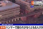 法政大学多摩キャンパスで20代女子大学生がハンマー振り回して8人怪我