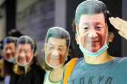 【画像】香港デモ参加者、お面禁止法に対抗して習近平面で対抗