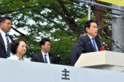 首相が9年ぶりにメーデー出席　「賃上げは結婚、子育ての希望」