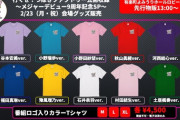 つばきファクトリーメンバーカラーTシャツが発売！