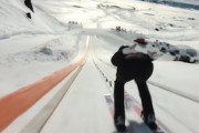 【動画】異次元。スキージャンプ小林陵侑の２９１メートルの大ジャンプをドローンカメラから。