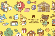 あつまれどうぶつの森 公式Twitterフォロワー100万人を記念して可愛らしい壁紙を配布