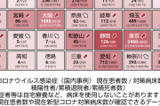 【悲報】東京+463　大阪+216　愛知+193　福岡+170