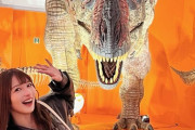 【≠ME】河口夏音＆本田珠由記、『オダイバ恐竜博覧会2024』に行く🦕🦖