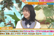 【キャプチャー】石田千穂ちゃん、全国ネット『土曜はナニする！？』に出演✨
