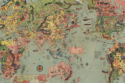 第二次大戦前、1932年(昭和7)に日本で発行された世界地図が興味深いと話題に！