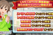 【デレマス】ライブカーニバル開催直前！に負けるな！強化合宿キャンペーン開催！ファンは半減したまま