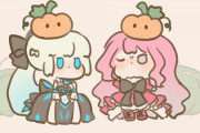 【FGO】ハロウィン衣装のミニモルガン様＆トリ子と邪ンヌ＆黒王！！　ハッピーハロウィン！！
