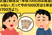 【正論】婚活女「年収1000万は高望みじゃない。だって今の1000万は5年前の700万よ？」