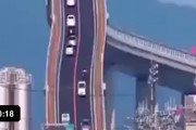 海外「これは本当に凄い！垂直にしか見えないよ！」日本の江島大橋が急すぎると海外で話題に！