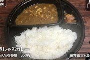 藤井七段、夕食はCoCo壱の豚しゃぶカレー（850円）