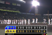阪神、中日3タテで勝率5割復帰！！！！