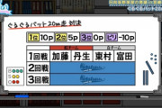 【日向坂46】ぐるぐるバット２０m走対決！かとし、丹生ちゃん、めいめい、富田！！
