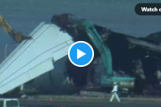 羽田空港事故、エアバスA350の翼がケーキのように切断される様子　海外の反応